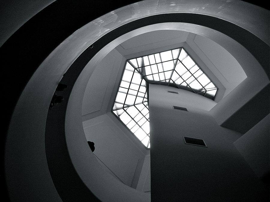 Black And White Photograph - Guggenheim by Vicki Bobila