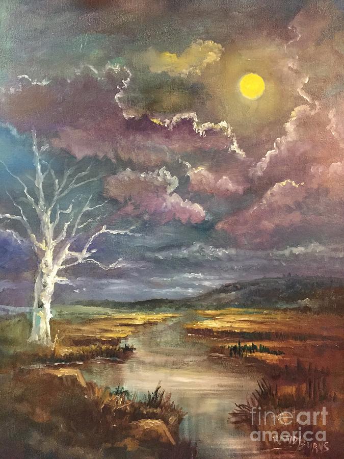 Guided by the Moon Painting by Rand Burns