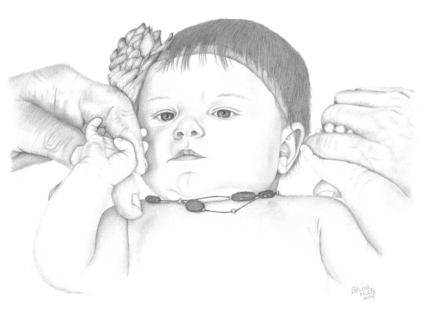 Guiding Hands Drawing by Patricia Hiltz