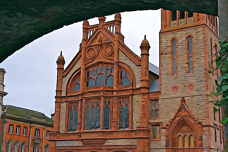 Architecture Photograph - Guildhall in Londonderry Northern Ireland by Norma Brock