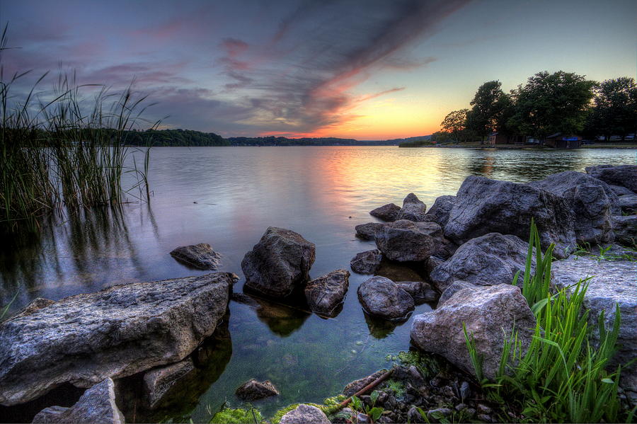 Guilford Lake Sunset Photograph by David Dufresne