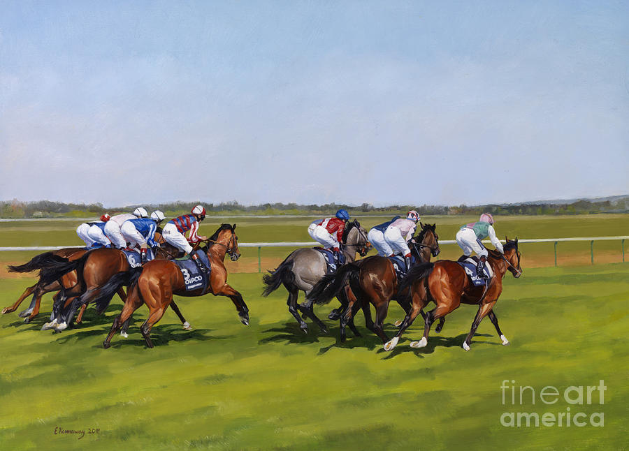 Horse Painting - Guineas by Emma Kennaway