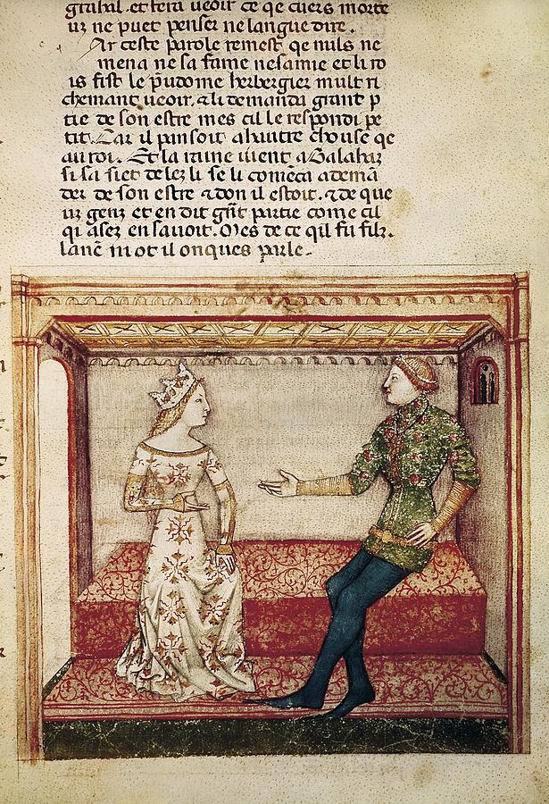 Guinevere And Galaad. Fol. 6 Photograph by Everett