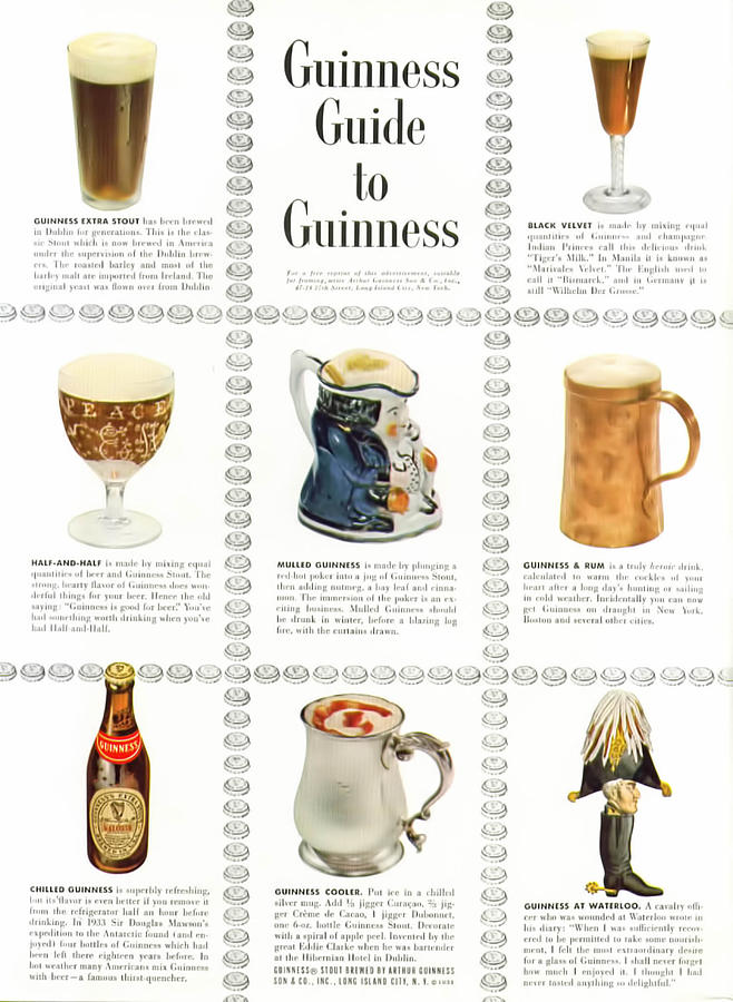 Beer Digital Art - Guinness Guide to Guinness by Georgia Clare