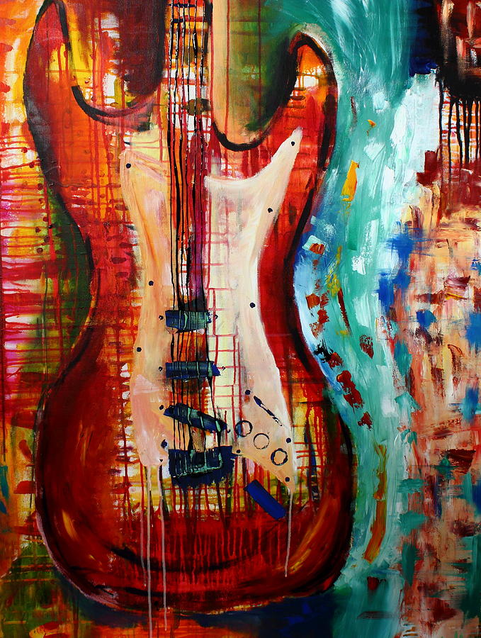 Guitar 2 Painting by Kayla Mallen - Fine Art America