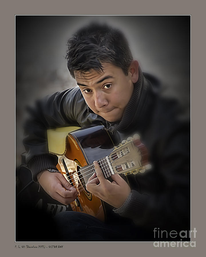 Music Photograph - Guitar Boy by Pedro L Gili