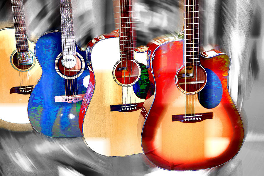 Guitar Colors Photograph by Athena Mckinzie