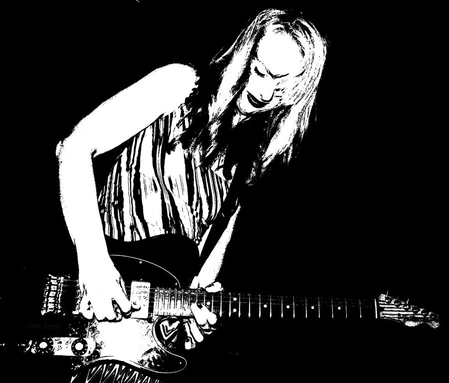 Music Photograph - Fender Guitar Girl  by Chris Berry