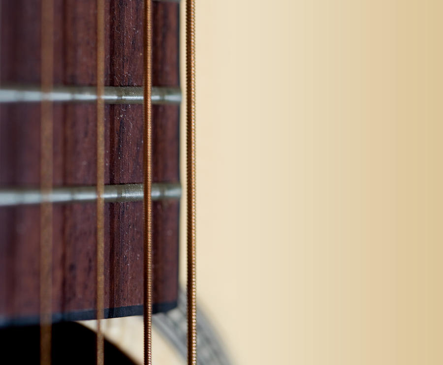 Guitar - Abstract Photography Photograph by Modern Abstract