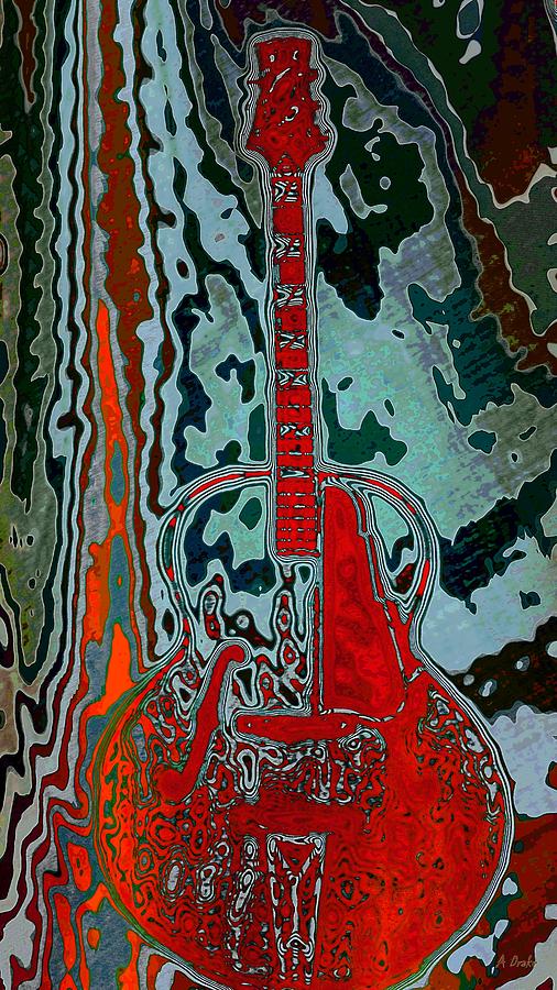 Guitar Heat Digital Art by Alec Drake