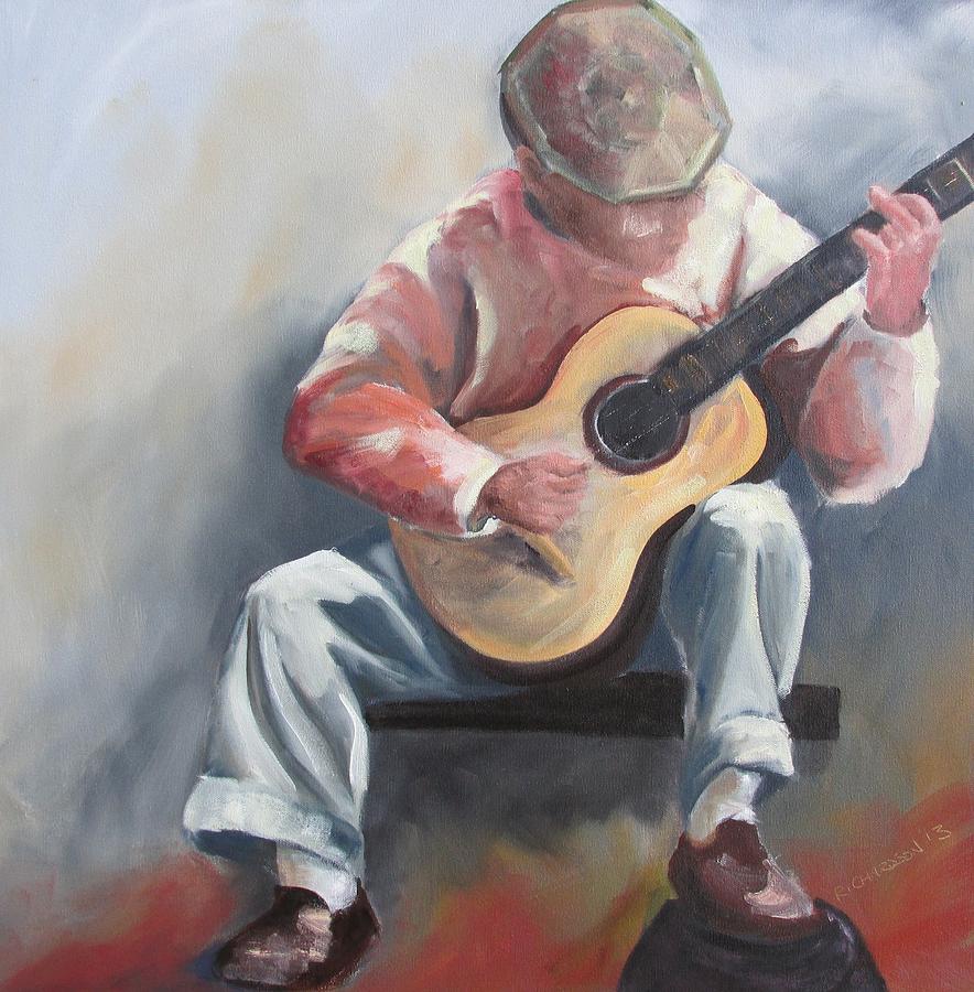 Guitar Man Painting by Susan Richardson