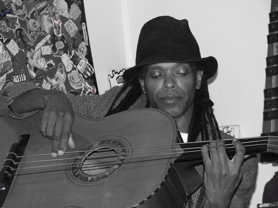 Guitar Player Black Hat Photograph by Cleaster Cotton