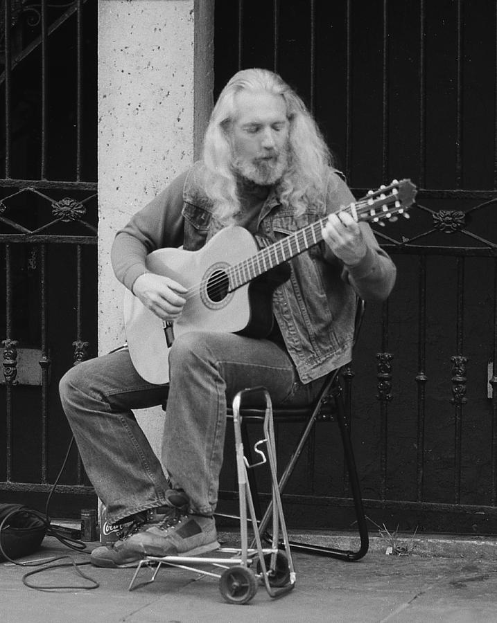 Guitar Player New Orleans Photograph by Mel Felix | Fine Art America