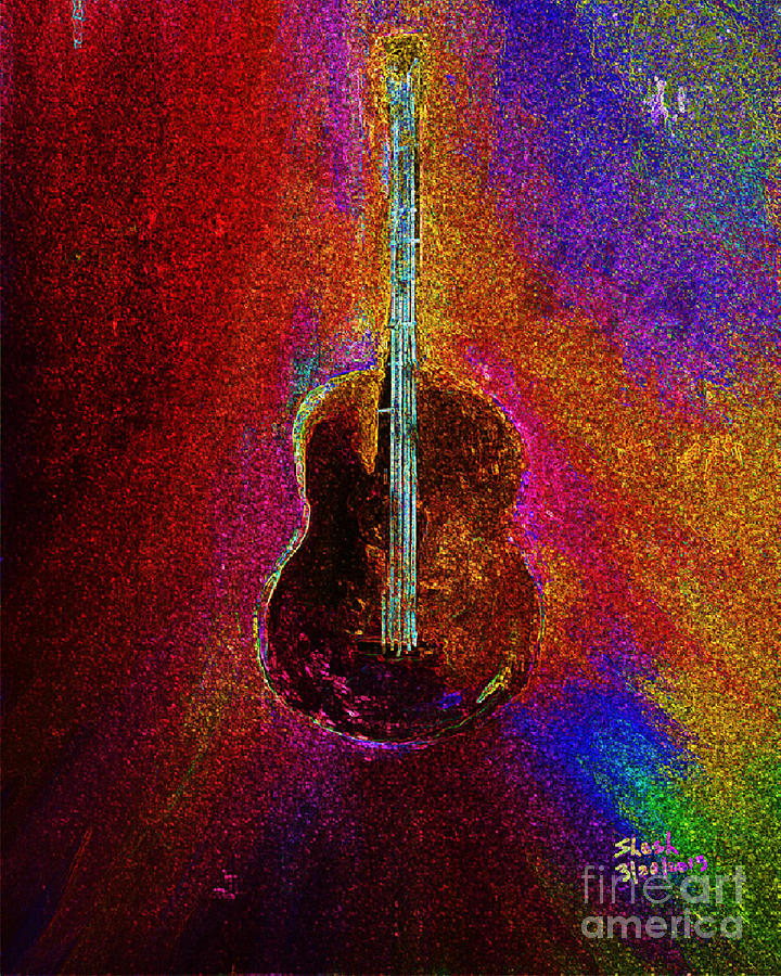 Guitar Digital Art By Shesh Tantry Fine Art America