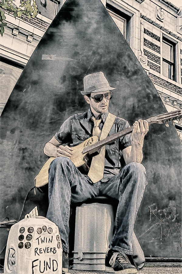 Guitar Solo Painting by John Haldane