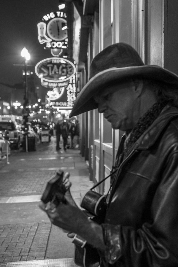 Guitar Street Performer in Nashville  Photograph by John McGraw