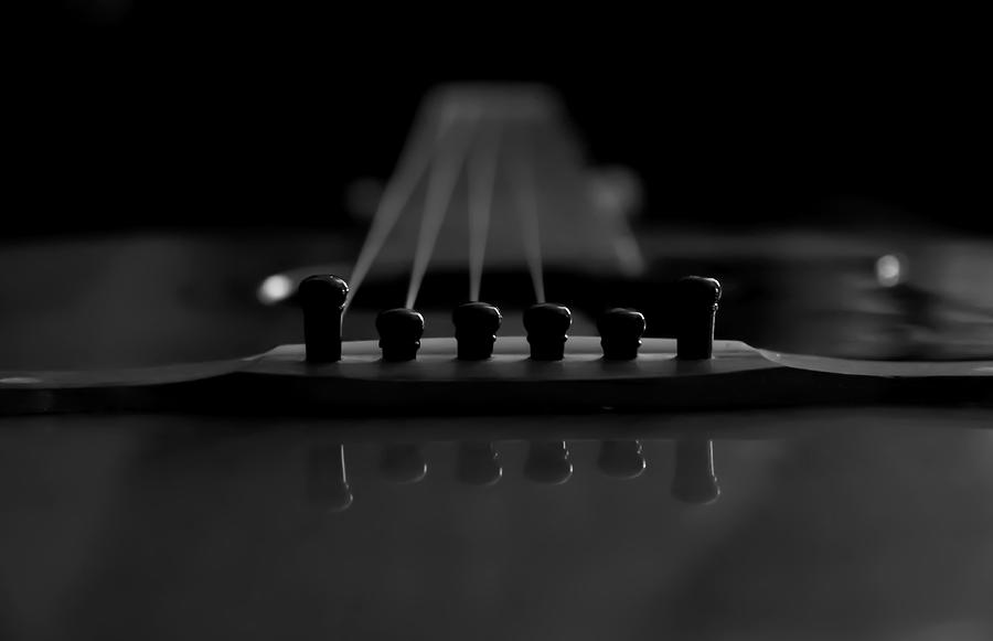 Guitar Strings Shadow Photograph by Athena Mckinzie