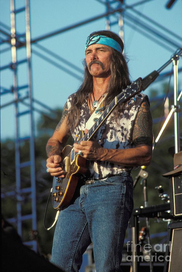 Musician Photograph - Dickey Betts - The Allman Brothers Band by Concert Photos