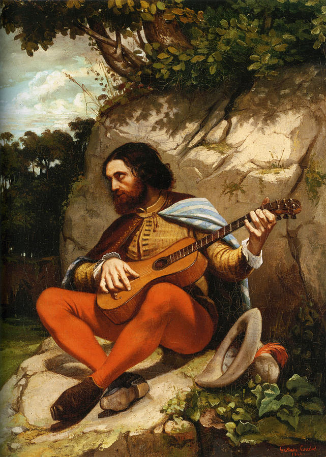 Music Digital Art - Guitarrero by Gustave  Courbet