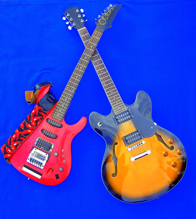 Double Heaven - Guitars at Rest Photograph by Steve Kearns