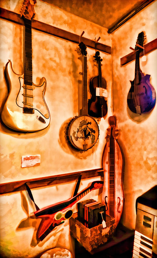 Guitars Photograph by Cathy Anderson