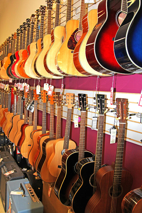 Guitars For Sale Photograph by Jennifer Robin