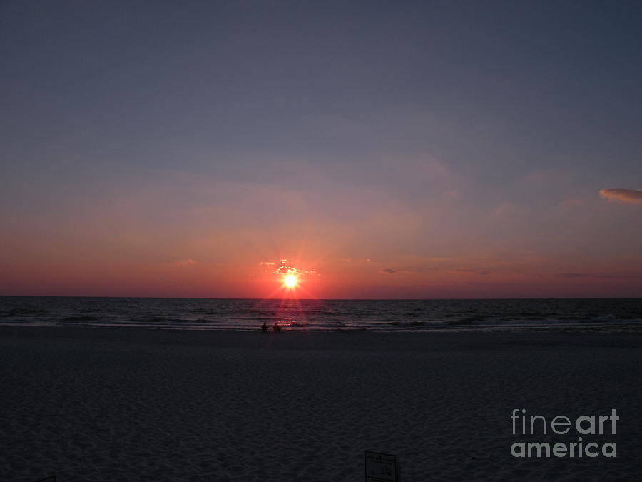 Gulf of Mexico Sunset Port St Joseph Peninsula Photograph by Lora Duguay