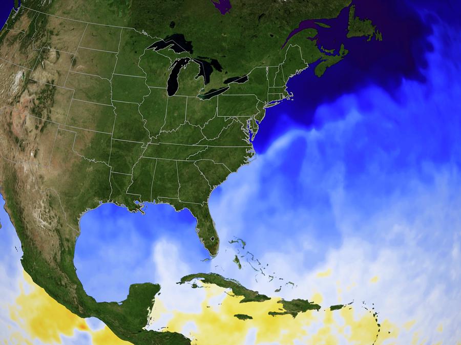 Gulf Temperature Photograph by Nasa/gsfc-svs/science Photo Library