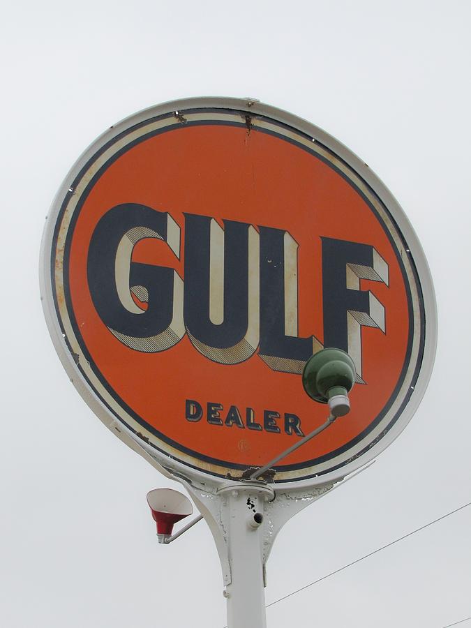 Sign Photograph - Gulf by Trisha Buchanan