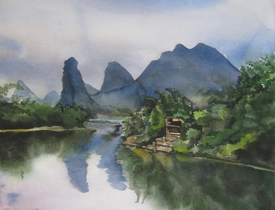 Gulin Reflection Painting by Alfred Ng