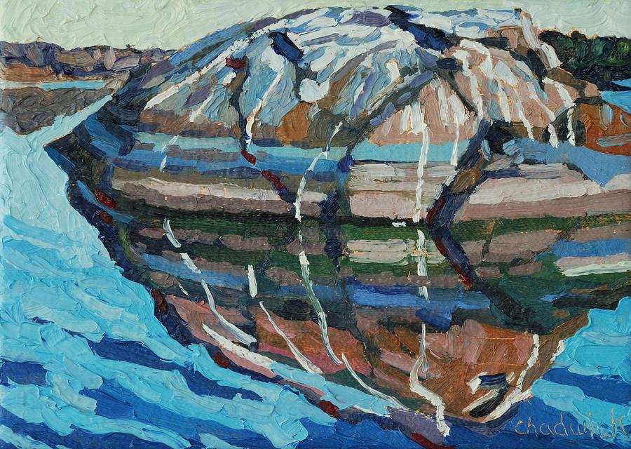 Gull Rock Painting by Phil Chadwick