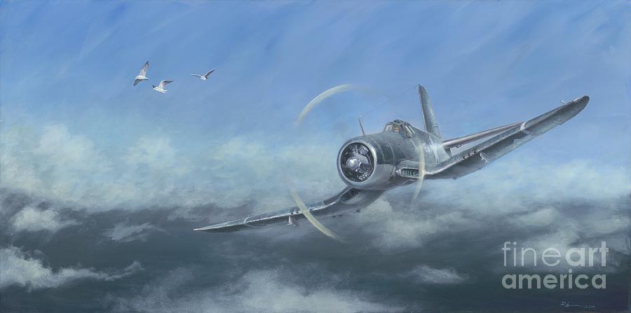 Vintage Painting - Gull Wings by Stephen Roberson