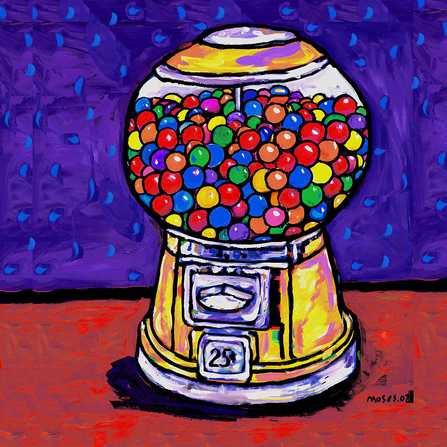 Gumball Machine Painting by Dale Moses