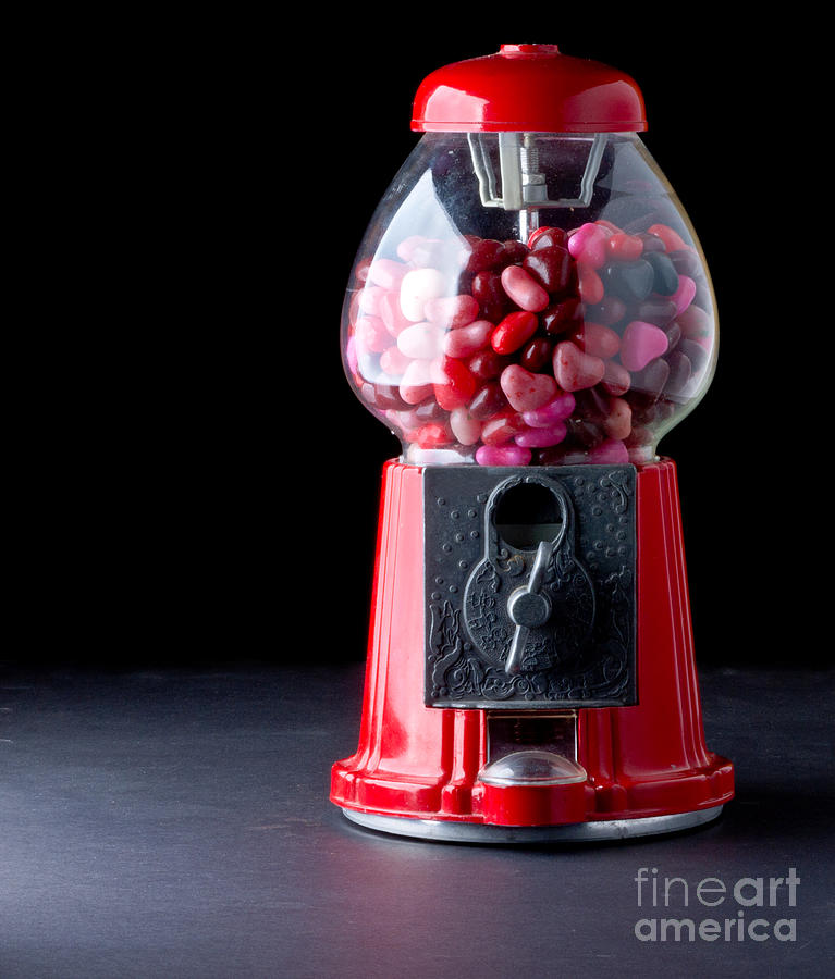 Candy Photograph - Gumball Machine by Edward Fielding