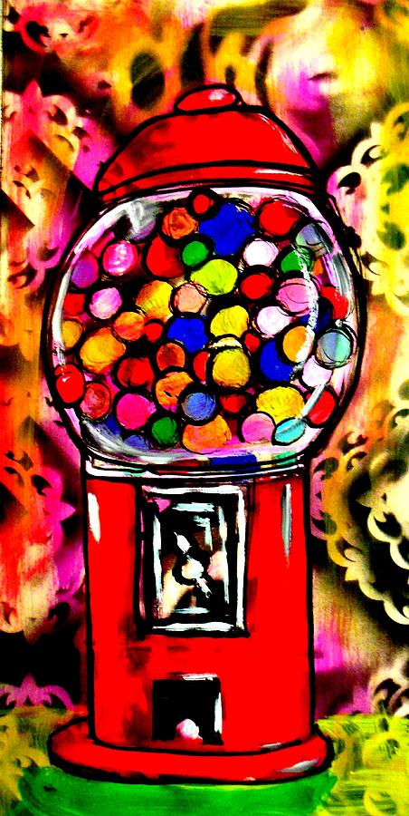 Gumball machine painting