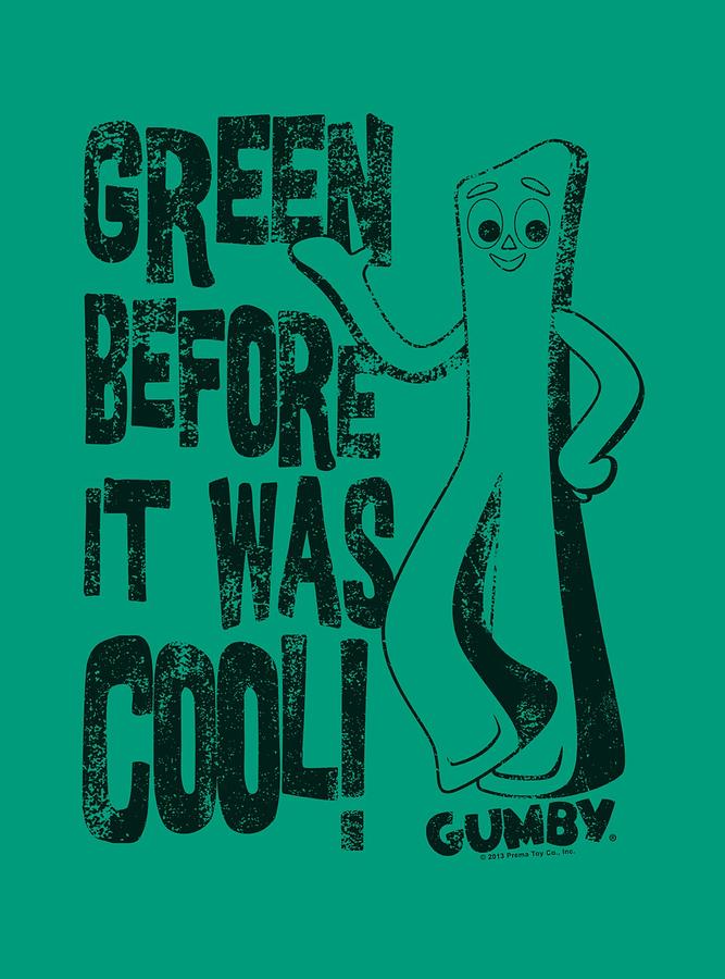 Gumby Digital Art - Gumby - Cool Green by Brand A