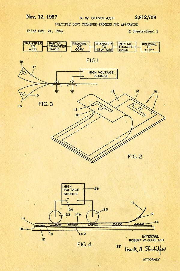 Tool Photograph - Gundlach Photocopier Patent Art 1957 by Ian Monk