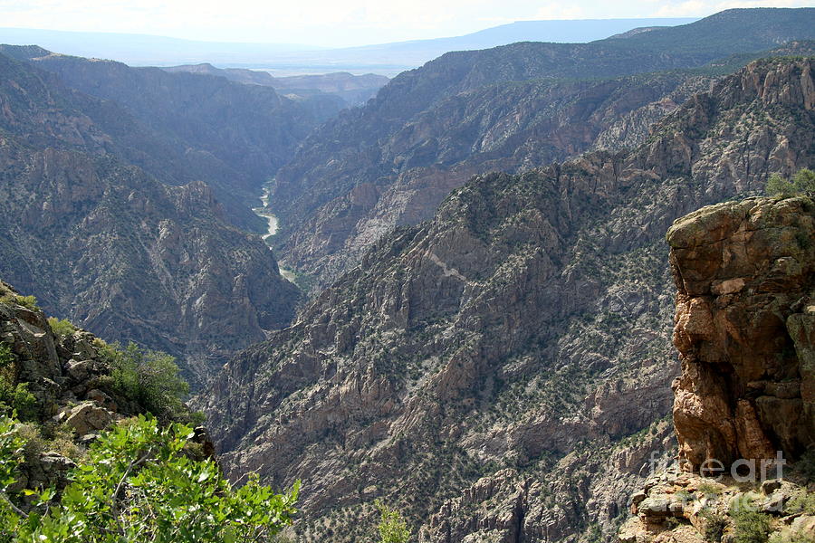 Black Canyon Of The Gunnison National Park Photograph - Gunnison River Winding Through The Mountains by Christiane Schulze Art And Photography