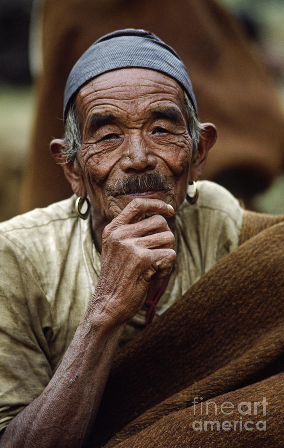 Gurung Portrait - Nepal Photograph by Craig Lovell