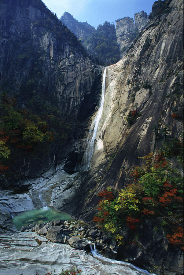 Guryong Falls Kumgang  Mountains Photograph by Per Andre 