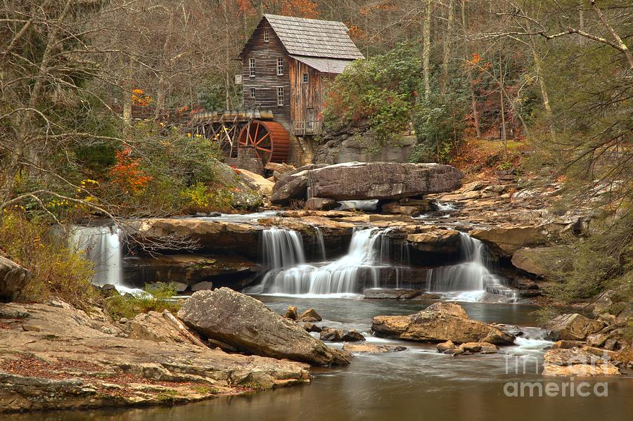 Gushing Below The Grist Mill Photograph by Adam Jewell