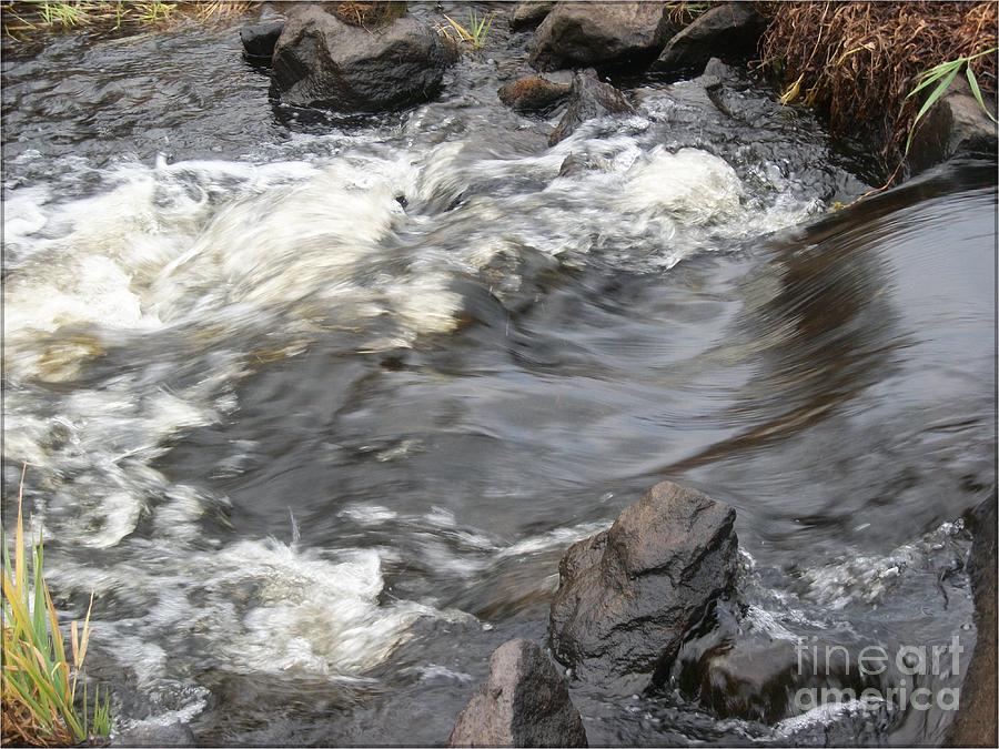 Water Photograph - Gushing River Flow Art Print by Spirit Baker