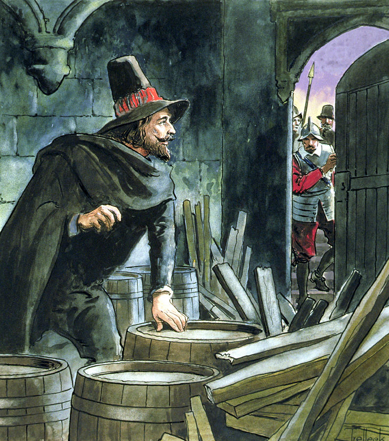 London Painting - Guy Fawkes, From Peeps Into The Past by Trelleek