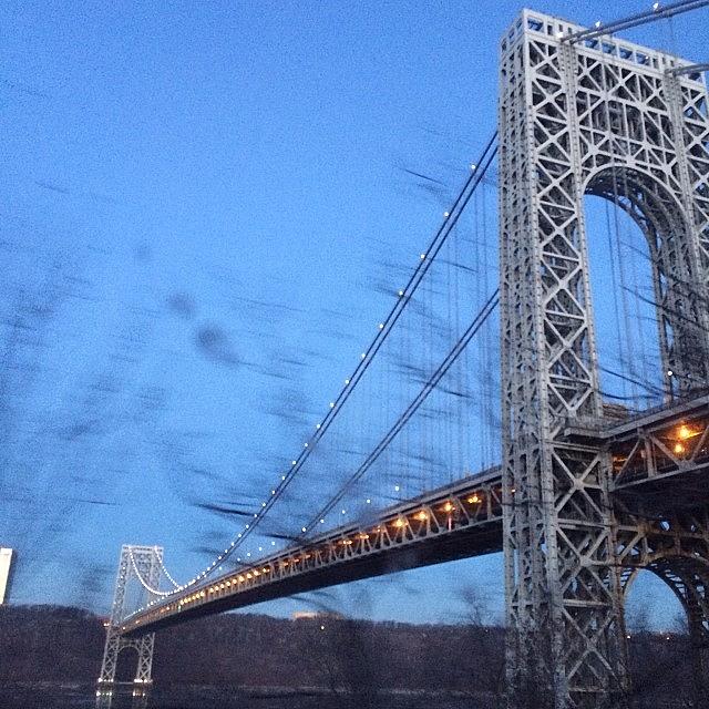 Bridge Photograph - #gwb #bridge #ny #nyc #nj #tinyshutter by Roger Pereira