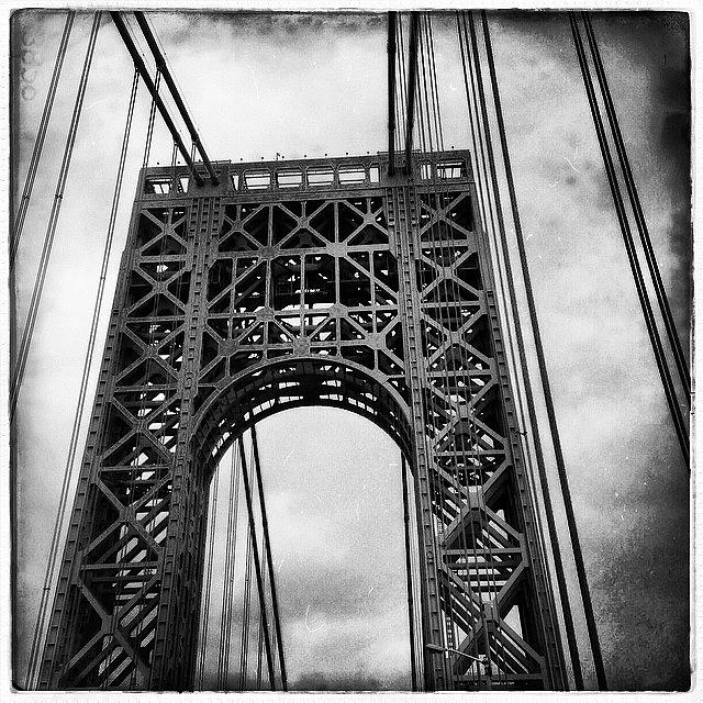 New York City Photograph - Gwb #hipstamatic #nyc #photography by Mary Ann Reilly