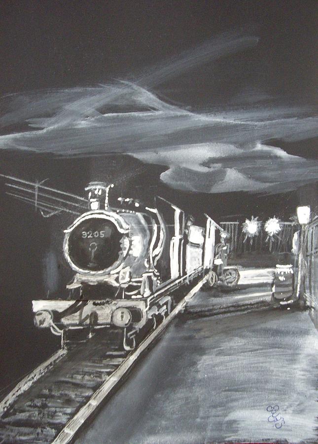 GWR Gods Wonderful Railway No 3205 Painting by Carole Robins