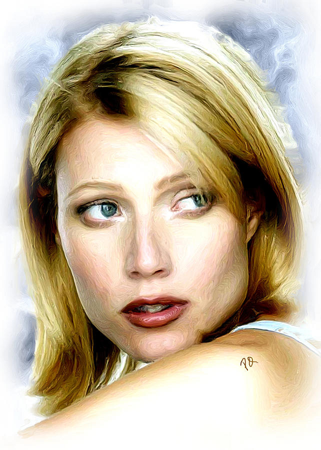 Gwyneth Paltrow Painting by Paul Quarry - Fine Art America