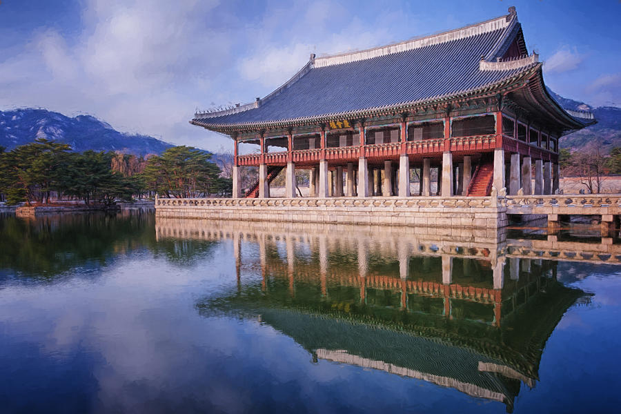 Gyeonghoeru Pavilion Photograph by Joan Carroll