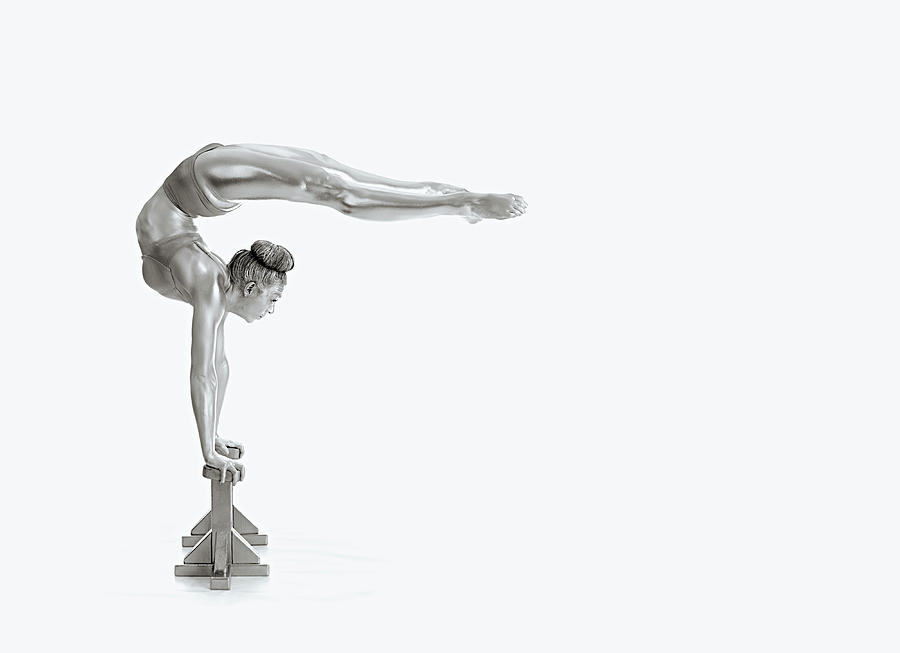 Gymnastics Photograph - Gymnastics Series - Mexican Balance by Howard Ashton-jones
