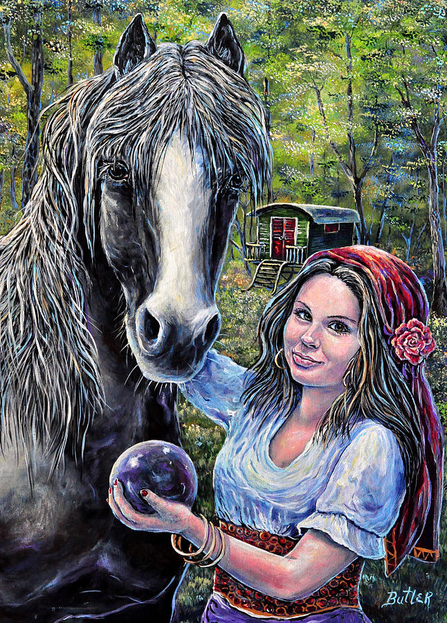 Gypsies Painting by Gail Butler